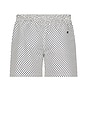 view 2 of 4 Rio Swim Short in Ivory & Charcoal Blue
