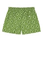 view 2 of 4 Rio Swim Short Raffia Angra Print in Parakeet Green & Ivory