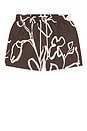 view 4 of 4 Rio Flor Print Swim Shorts in Cacao