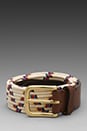 view 1 of 4 Buckley Belt in Ecru Zig Zag