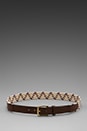 view 3 of 4 Buckley Belt in Ecru Zig Zag