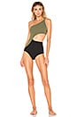 view 1 of 3 Ali One Piece in Olive & Black