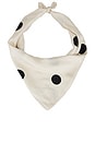 view 2 of 3 Dorothy Dot Headscarf in Cream