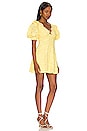 view 2 of 3 Natalia Puff Sleeve Mini Dress in Yellow