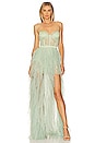 view 1 of 3 X Revolve Bustier Gown in Sage