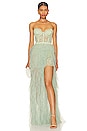 view 1 of 3 X Revolve Bustier Gown In Sage in Sage
