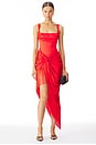 view 1 of 3 Anisa Asymmetrical Dress in Red