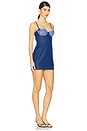 view 2 of 3 Denim Hearts Slip Dress in Blue