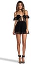 view 4 of 6 Iris Off The Shoulder Lace Mini Dress in Black