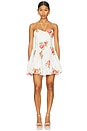 view 1 of 3 Rosebud Corset Mini Dress in White