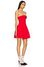 view 2 of 3 Lipstick Denim Mini Dress in Red