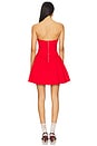 view 3 of 3 Lipstick Denim Mini Dress in Red