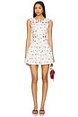 view 1 of 3 Beaded Cherries Mini Dress in White