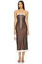 view 1 of 3 Daisy Mae Midi Dress in Chocolate