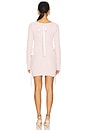 view 3 of 3 Chenille Cable Knit Mini Dress in Pink