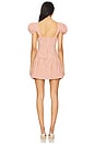 view 3 of 4 Georgia Gingham Short Sleeve Mini Dress in Mauve