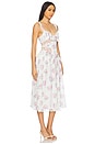view 2 of 4 Doily Bouquet Midi Dress in White
