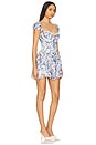 view 2 of 3 Audrey Floral Mini Dress in Blue