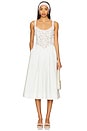 view 1 of 3 Blossom Lace Midi Dress in White