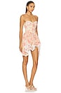 view 2 of 3 Elea Asymmetrical Mini Dress in Peach