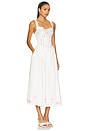 view 2 of 3 Tea Time Midi Dress in White