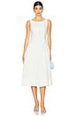 view 1 of 3 Handkerchief Midi Dress in White