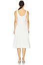 view 3 of 3 Handkerchief Midi Dress in White