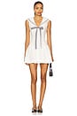 view 1 of 4 Rosie Ribbon Mini Dress in White