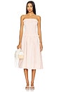 view 1 of 5 Petal Gingham Midi Dress in Peach
