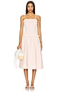 view 2 of 5 Petal Gingham Midi Dress in Peach