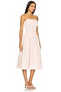 view 3 of 5 Petal Gingham Midi Dress in Peach