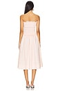 view 4 of 5 Petal Gingham Midi Dress in Peach