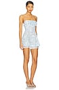 view 2 of 3 Claudette Gingham Mini Dress in Blue