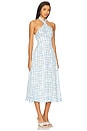 view 2 of 3 Claudette Gingham Midi Dress in Blue