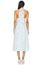 view 3 of 3 Claudette Gingham Midi Dress in Blue