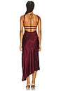 view 4 of 4 Carla Jacquard Midi Dress in Burgundy