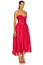 view 2 of 4 Burnout Stripe Maxi Dress in Red