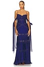 view 1 of 3 Rita Lace Gown in Navy
