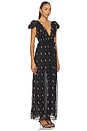 view 2 of 4 Vestido longo plissado de renda Poppy in Black