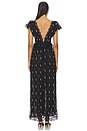 view 3 of 4 Vestido longo plissado de renda Poppy in Black