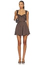 view 1 of 3 August Mini Dress in Chocolate