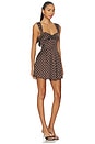 view 2 of 3 August Mini Dress in Chocolate