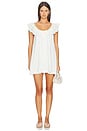 view 1 of 3 MINIVESTIDO CORA in White