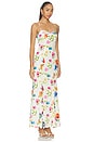 view 2 of 3 MAXIVESTIDO TROPICAL BLOOM in White
