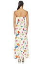 view 3 of 3 MAXIVESTIDO TROPICAL BLOOM in White