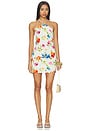 view 1 of 3 Tropical Bloom Mini Dress in White