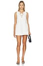 view 1 of 3 ROBE COURTE NICOLA in White