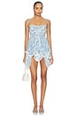 view 1 of 4 MINIVESTIDO ELEA in Blue Cream