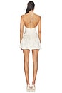 view 3 of 4 ROBE COURTE ADRIFT SATIN in Cream