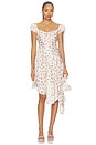 view 1 of 4 Cherry Mae Midi Dress in Cream Red